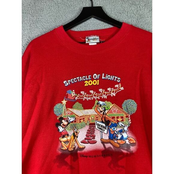 VTG Disney 2001 Spectacle of Lights Sweatshirt‎ 2XL Rare Christmas - Picture 4 of 15